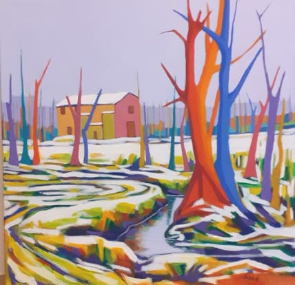 Acrilico su tela 50x50