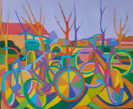 Acrilico su juta cm 45x54